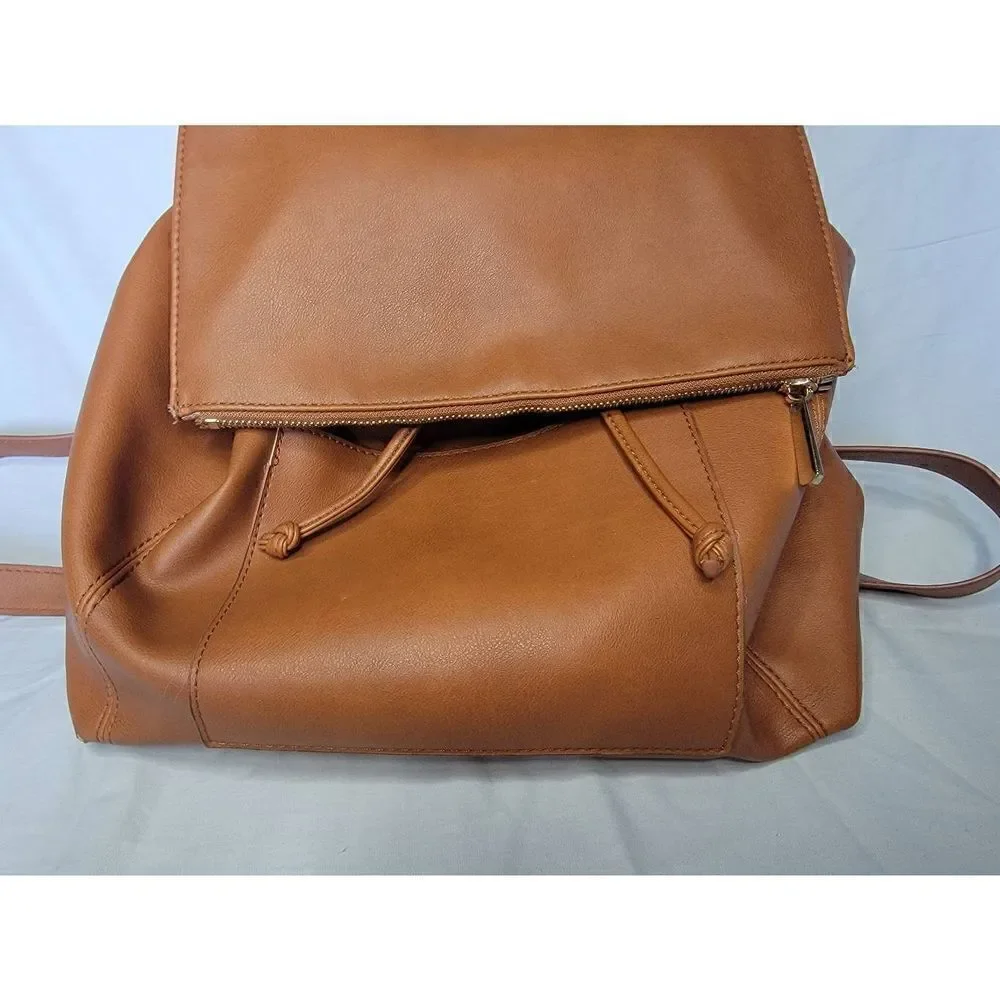 Leather Bag Backpack Baby Bag Gold Classy May San